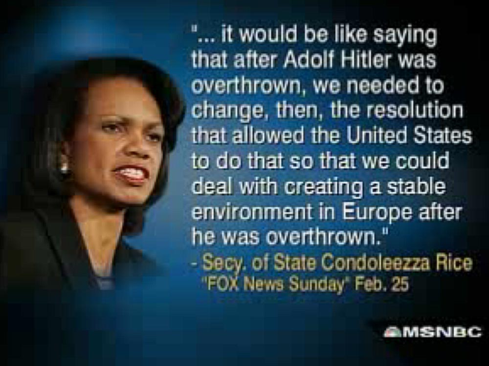Condoleezza Rice: Keith Olbermann's Special Comment
