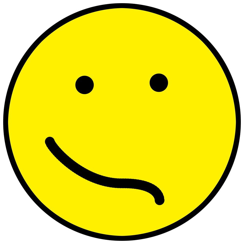 Happy frowning face