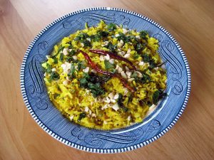 Lemon Rice with Peanuts recipe