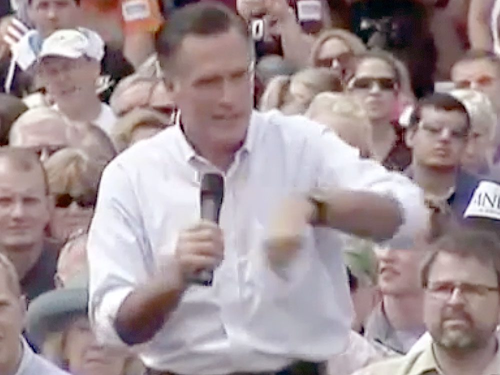 Mitt Romney lying to people about taxes