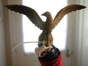 Flag finial: American eagle