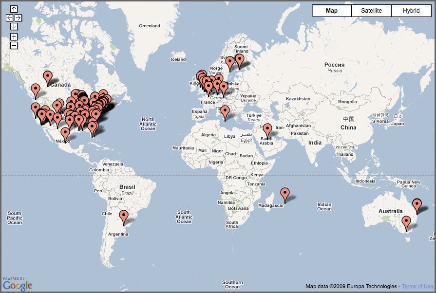 Analytics: Website traffic map my Clicky Web Analytics
