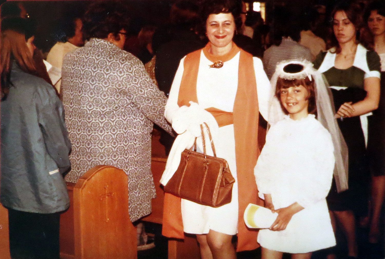 First Communion: Carol and Amy Dibble, 1974, St. Mary's Catholic Church, Kenosha, WI
