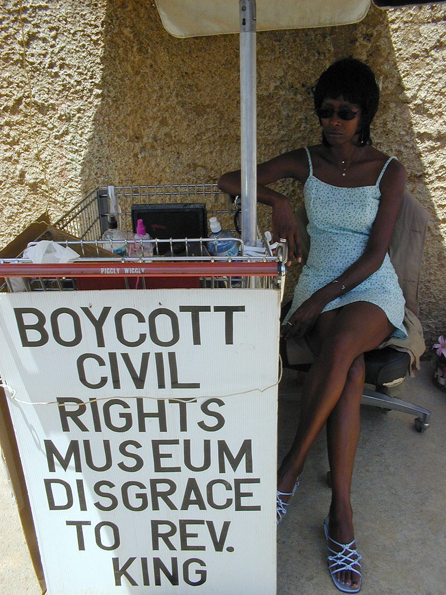 Civil Rights Museum protester Jacqueline Smith in Memphis, Tennessee