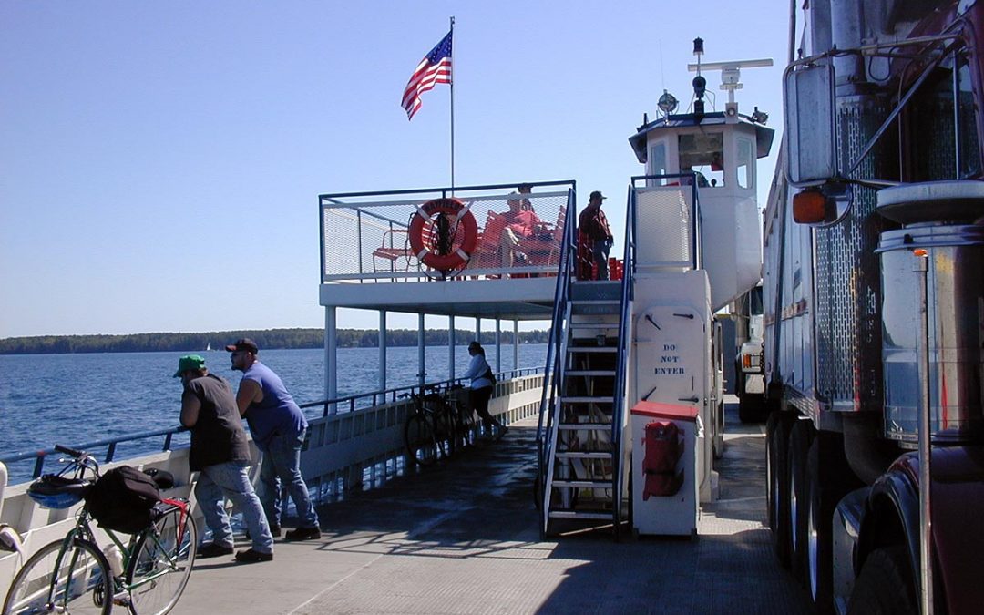 Madeline Island Ferry trip on Lake Superior to Bayfield, Wisconsin