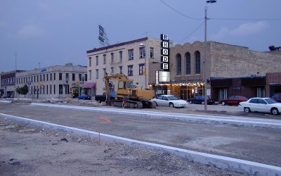 Road construction at Rhode Opera House