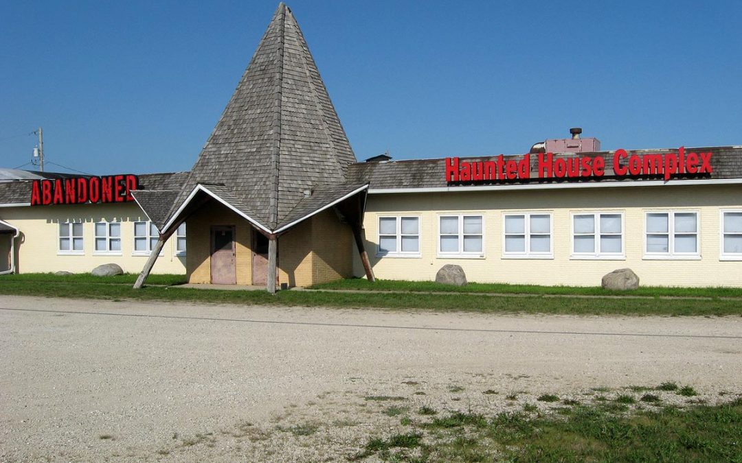 Abandoned Haunted House Complex, former Vance's Bar on I-94 in Racine County, Wisconsin