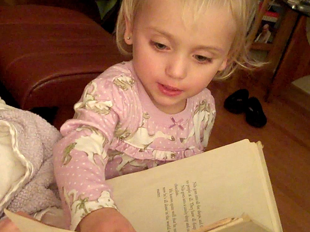 Zoey's bedtime story gibberish
