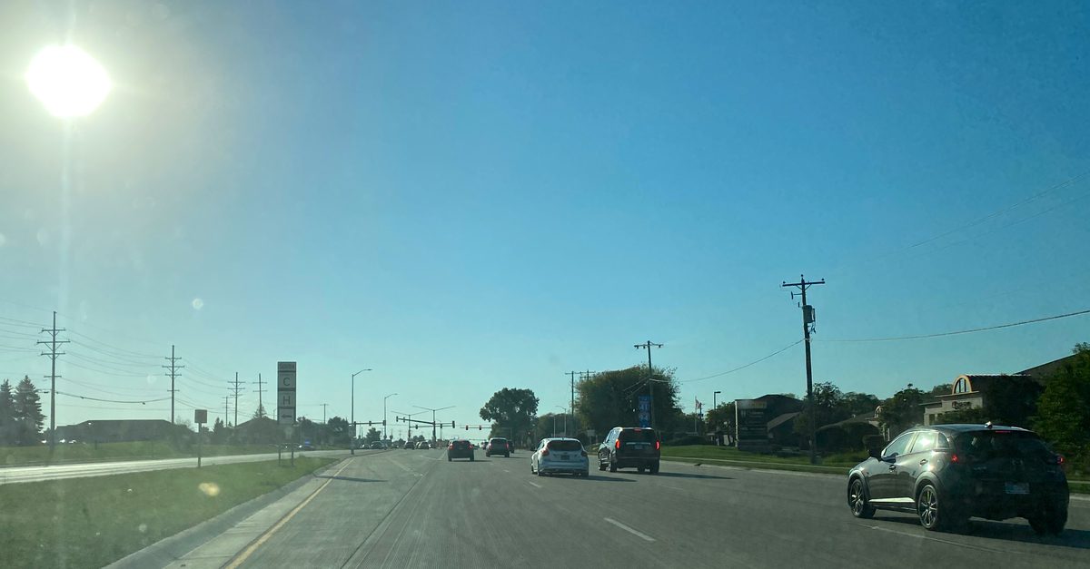 Highway 50 at Highway H, Pleasant Prairie, Wisconsin in September 2025