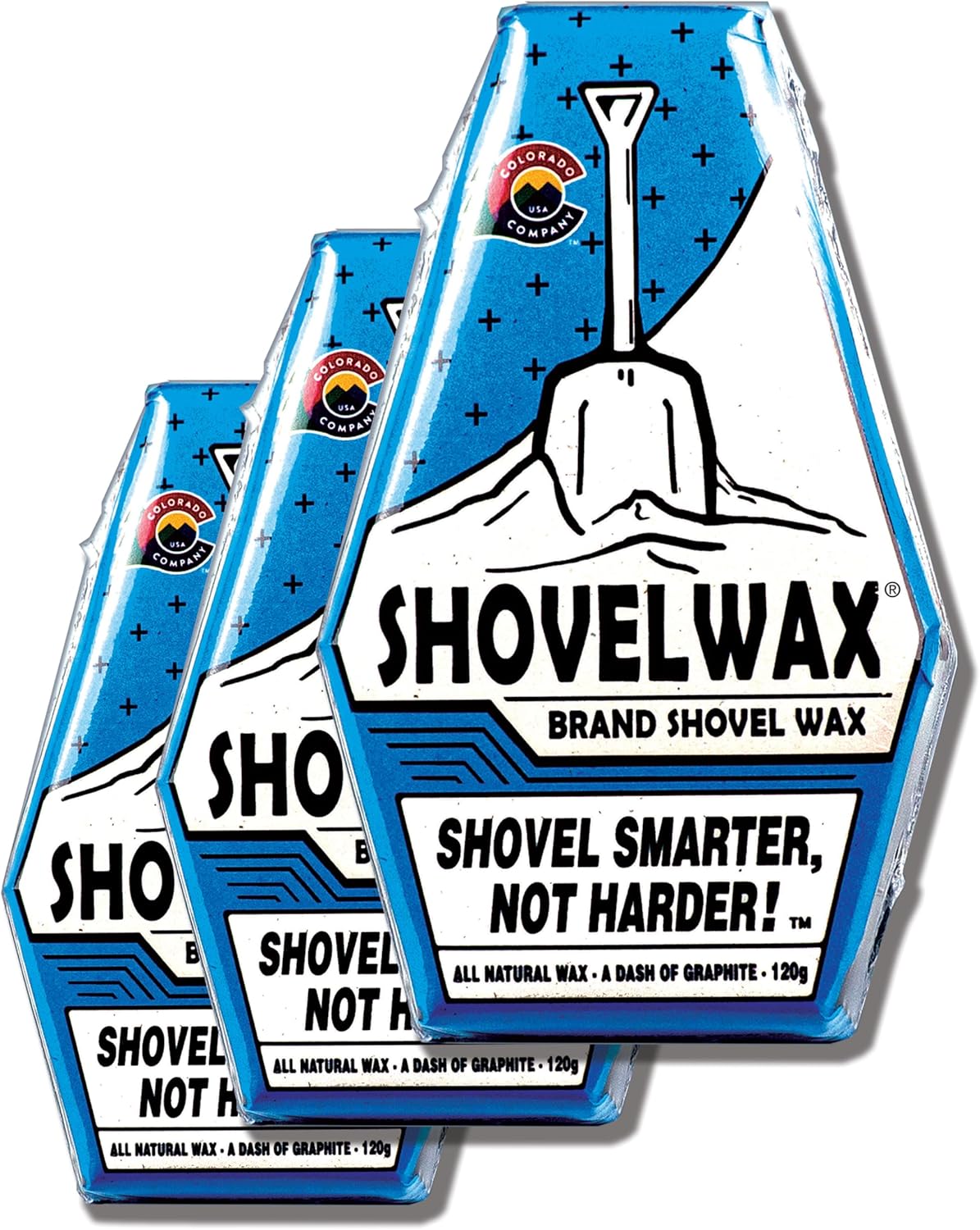 Shovelwax™ Brand Shovel Wax. The All Natural Solution to Snow Sticking to Snow Shovels